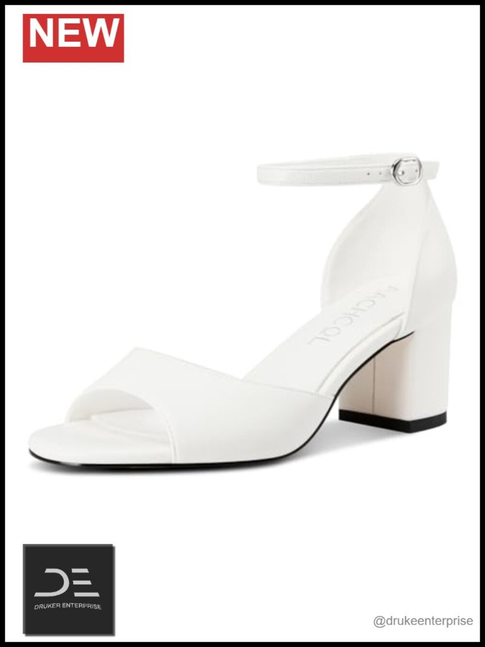Women's Low Chunky Block Heel Sandals Peep Toe Ankle Strap Wedding Dress Shoes